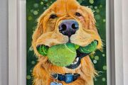 Not enough balls - oil painting - framed