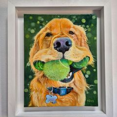 Not enough balls - oil painting - framed