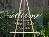 Personalised custom text Wedding Welcome Sign Modern Wedding Sign Wedding Names Sign Printed Sign acrylic sign