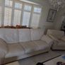 Italian Leather 3 piece suite in cream Image 3