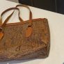 paisley leather tote bag Image 5