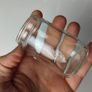 310 - Set of 7 Vintage Decorative Similar Size Collectible Clear Glass Tall Jars Image 5