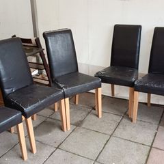 worn 6 chairs