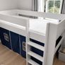 Mid Sleeper Bed with Brand New IKEA Mattress & Play Tent Image 2