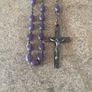 Vintage purple rosary beads Image 2