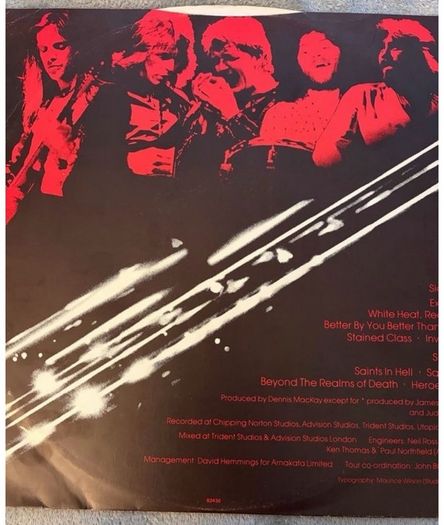 Judas Priest Stained Class 1978 Early UK Press A2B4 Vinyl LP