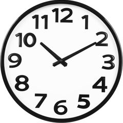 Large Wall Clock 40cm - 3D Numbers Silent Non-Ticking - Brand New