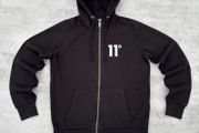 Black 11 Degrees Full Zip Hoodie