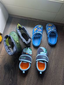 Dino themed boy footwear
