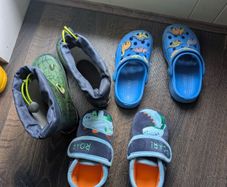 Dino themed boy footwear