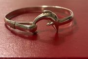Silver Dolphin Bangle