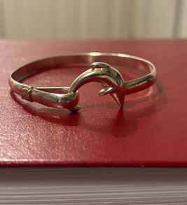 Silver Dolphin Bangle