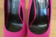 Hot Pink Court Shoes (Size4) Wide Fit