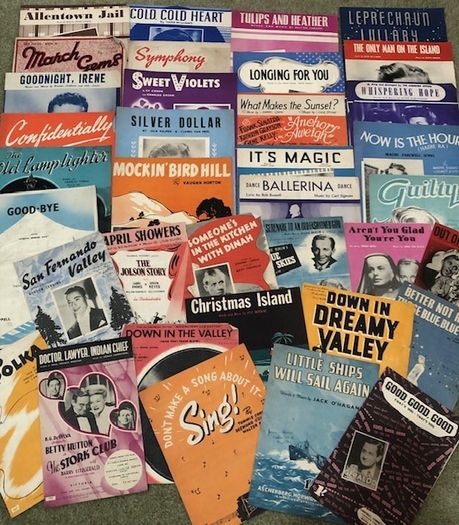 Vintage Sheet Music - Bundle of 36 items