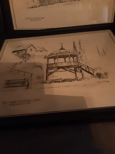 four Australian ink sketches,