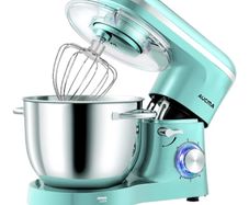6.2L Food Mixer, Electric Kitchen Mixer with Bowl, Dough Hook, Wire Whip & Beater 6.2L, Blue