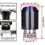 Car exhaust tip, Carbon Fiber, Blue, 64-67mm Image 7