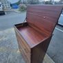 Vintage Wooden Blanket Box / Storage Chest with Drawers Image 2