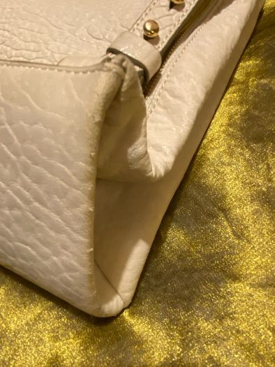 Thacker New York Cream Leather Backpack/crossbody Bag