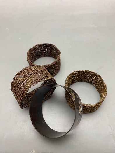 A set of 19th Century Japanese Napkin Rings