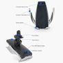 Automatic Clamping Wireless Car Charger Air Vent Mount Phone Holder Dock Base Image 4
