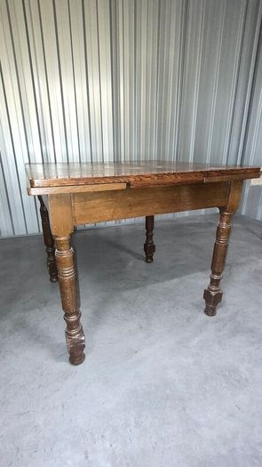 Vintage Oak Extendable Table + 4 Matching Chairs
