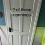 Internal Wooden Doors variety white glass 80X32 Image 4