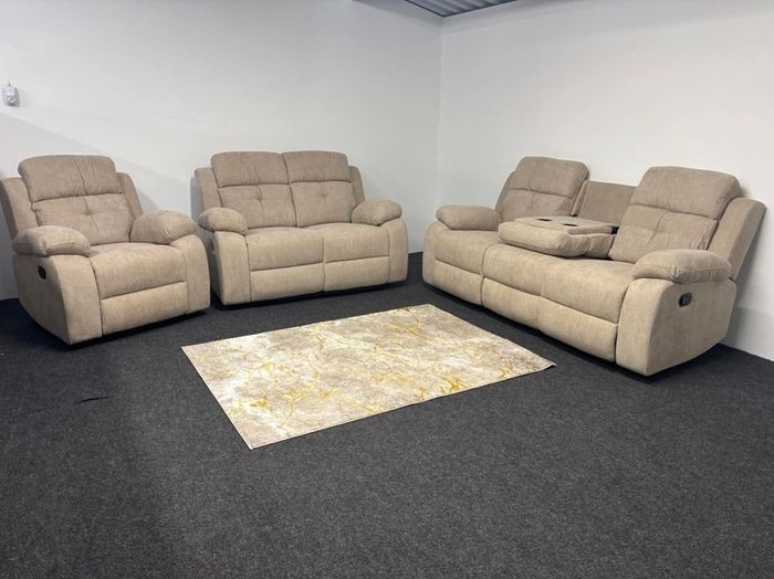 3+2+1 Hudson All Fabric Recliner Sofa Set