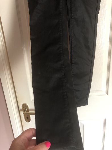 vila trousers leather look