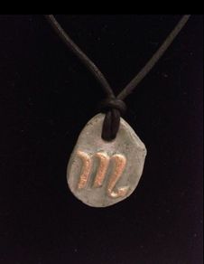 Zodiac Sun Stone Necklace - Scorpio