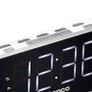PLL FM Alarm Clock Radio large and clear 1.8" LED display - White Image 3