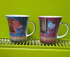Porcelain mugs