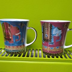 Porcelain mugs