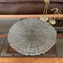 Vintage Mid-Century Modern Bark or Rain Glass Pattern Platter Image 2