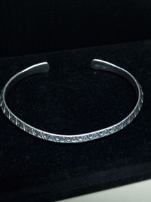 Vintage Sterling Silver Adjustable Bangle 925