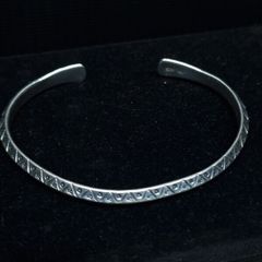 Vintage Sterling Silver Adjustable Bangle 925