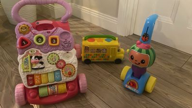 Toddler toys and walker