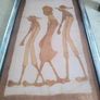 Vintage  African Art ON BOARD Image 4