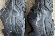 GEOX Boys black leather school shoes size 12 or 31
