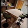 Rustic kitchen island with triple overhang Image 8