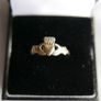 Vintage 9ct Yellow Gold 375  Claddagh Ring adjustable size 0,93g Image 2