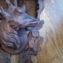 antique carved stag shelf Image 3
