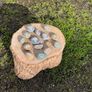 Decorative 12 Collectible Rock Art Set. Engraved and Hand Painted Irish Symbols Image 2