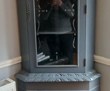 Corner display unit