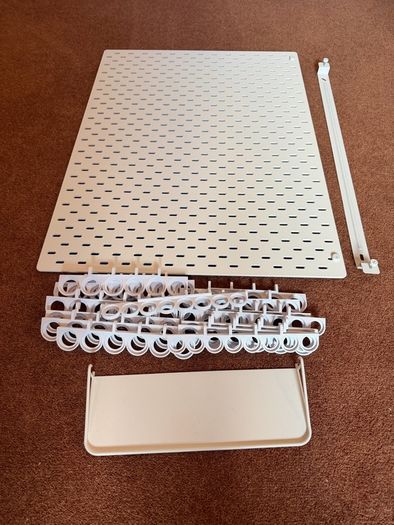IKEA Skadis Pegboard Organizer with Warhammer Paint Racks