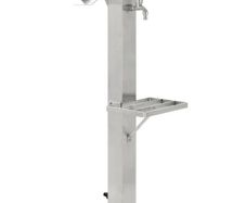 Garden Water Column Stainless Steel Square 95 cm