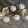 3-Light Brass Semi-Flush Ceiling Light (set of 2) Image 2