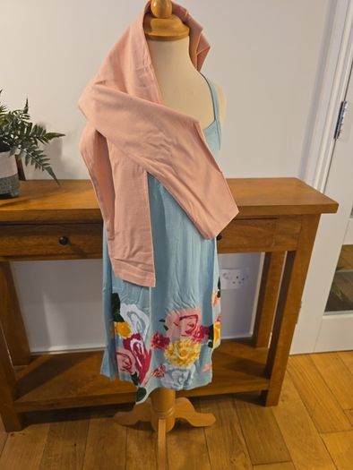 Girls summer dress & leggings age 8