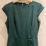 Rihoas Green Boat Neck Cutout Back Midi Dress Image 2