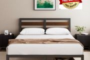 Double Bed Frame with Headboard